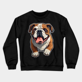 Cute Bulldog Dogs Funny English Bulldog Crewneck Sweatshirt